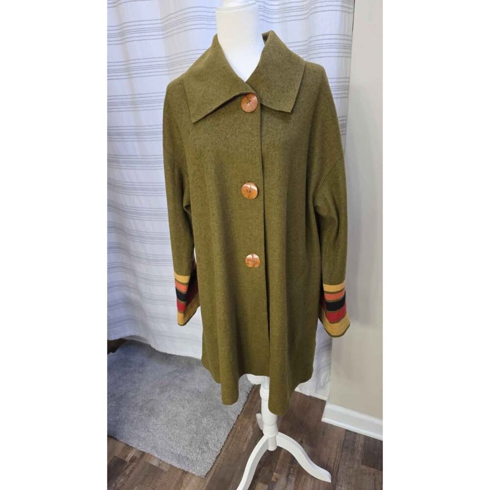 Vintage Jacques Ruc Wool Blend Coat